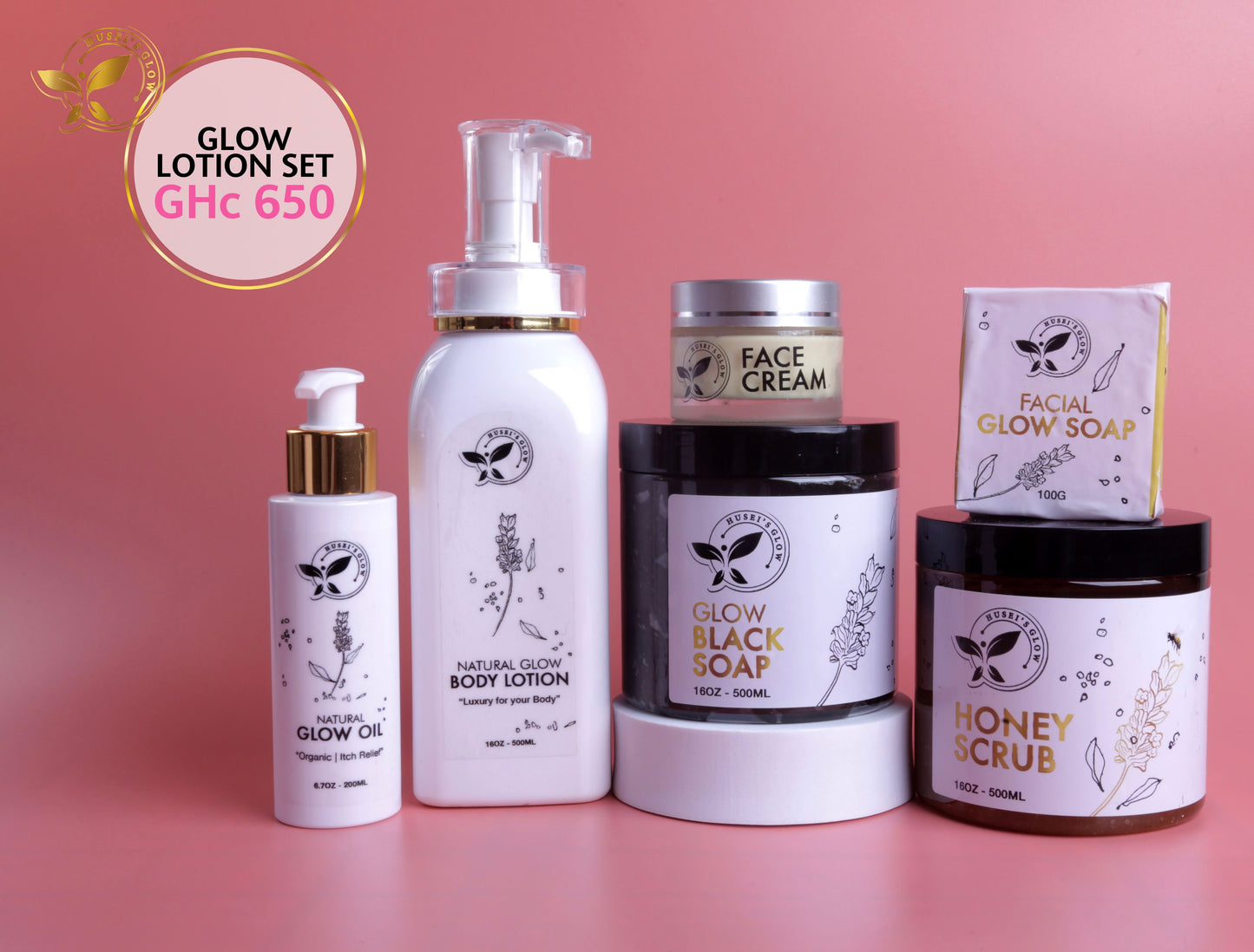 Natural glow lotion set