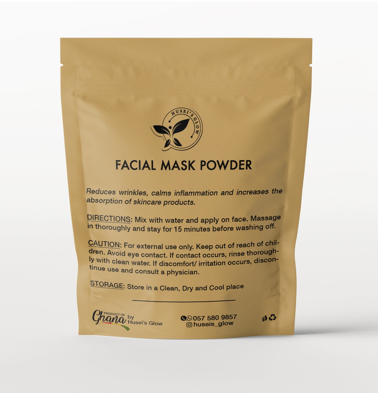 Facial mask powder