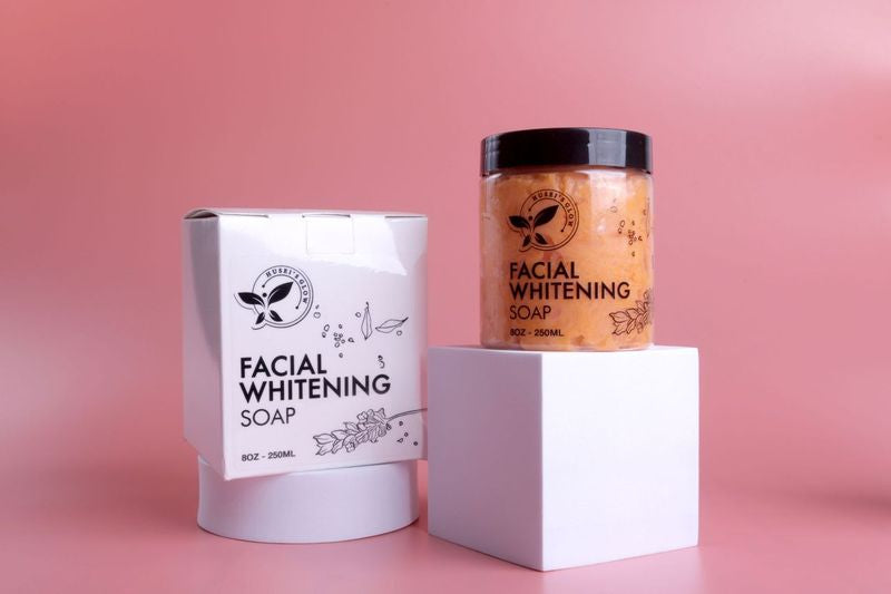 Facial whitening soap